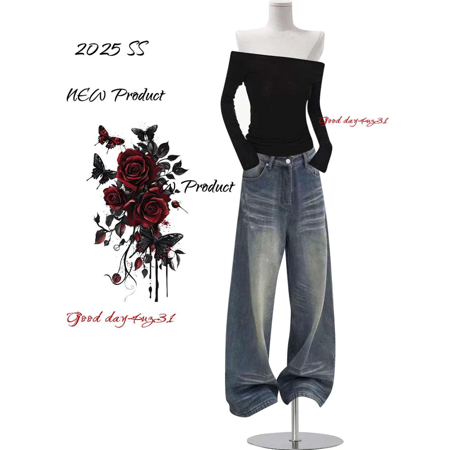 大码美式复古做旧猫须牛仔裤女春季新款街头口袋刺绣设计感直筒裤,女装/女士精品,大码裤装,淘宝优惠券,粉丝福利购,淘宝优惠卷