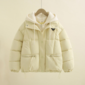 加厚棉外套女孩冬款 洋气儿童冬季 假两件棉服 2025新款 女童棉衣冬装