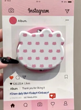 白底满屏猫咪头像磁吸支架适用 MagSafe手机强力磁吸伸缩支架桌面