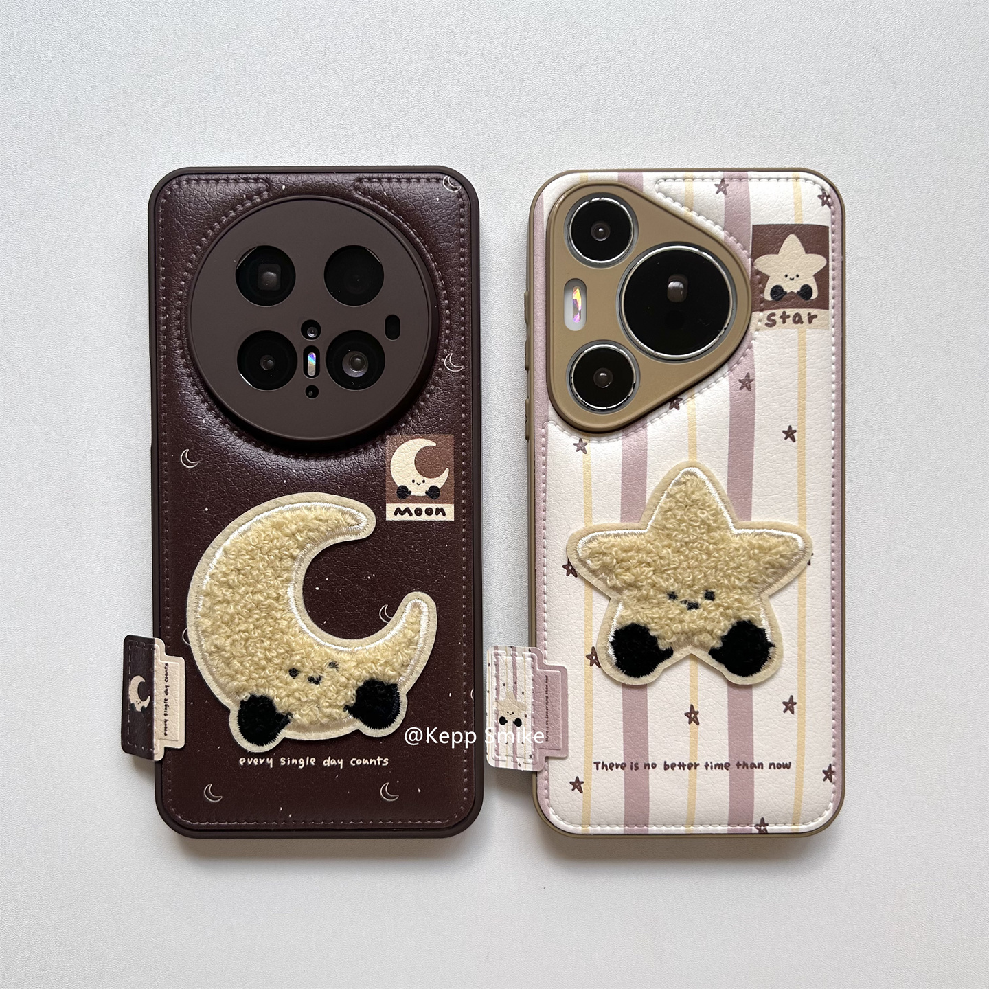 秋冬ins条纹刺绣星星月亮适用华为mate70pro+手机壳mate60pro皮纹新款pura80pro全包保护套pura70pro女款m60