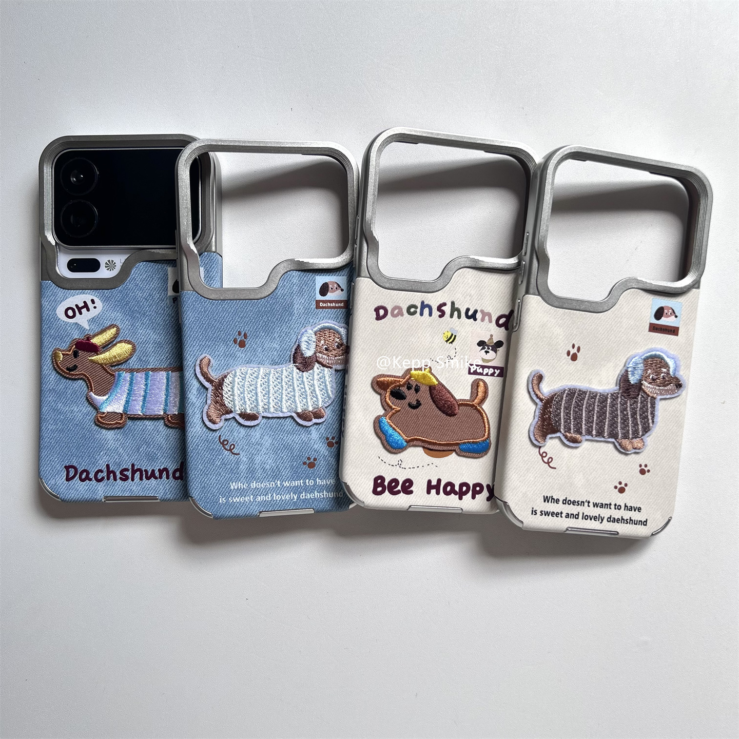 秋冬皮纹可爱卡通刺绣小狗适用小米17promax手机壳小米17pro皮纹软壳保护套小米17情侣壳简约高级感pura80pro