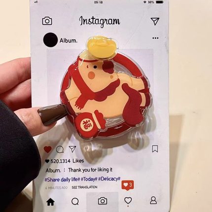 新年小马旋转元宝磁吸支架适用 MagSafe手机强力磁吸伸缩支架桌面