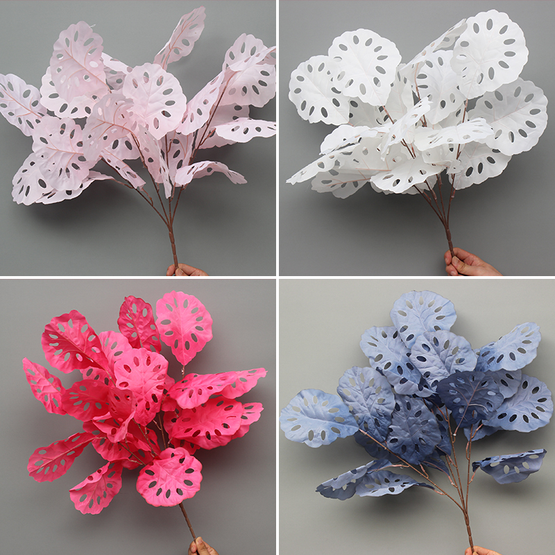 花悦澜藕叶仿真花婚庆花艺