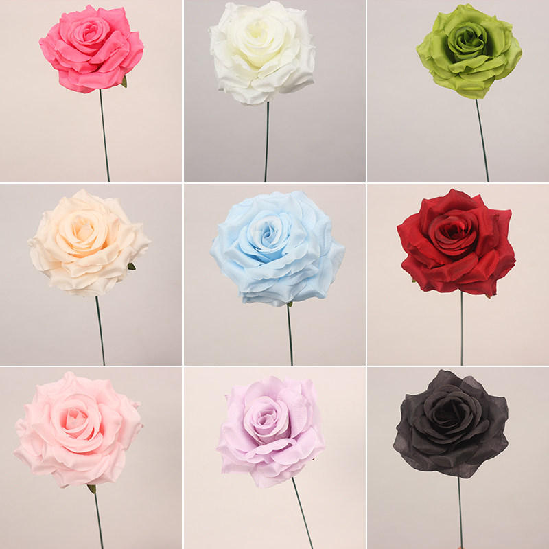 婚庆仿真花莱菲枚花头婚礼花艺花材插花路引花球摆件桌花绢花拱门