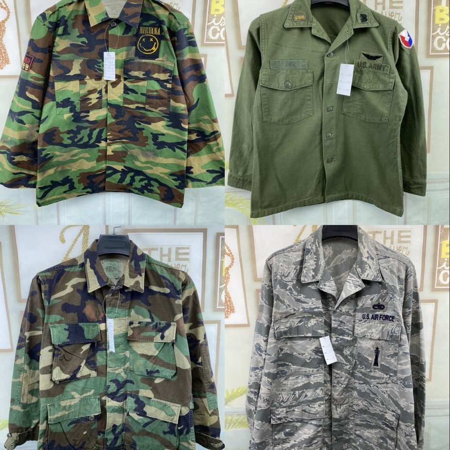 vintage古着美系M65秋冬民用军装猎人工装迷彩夹克户外服外套D65