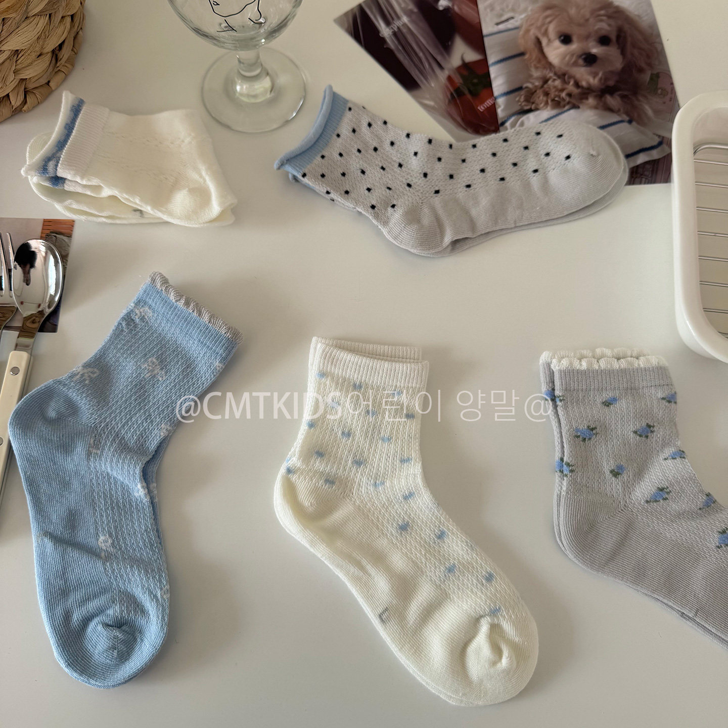 包邮5双装春夏女童薄款网眼小清新风短袜儿童棉袜女宝宝无骨袜子
