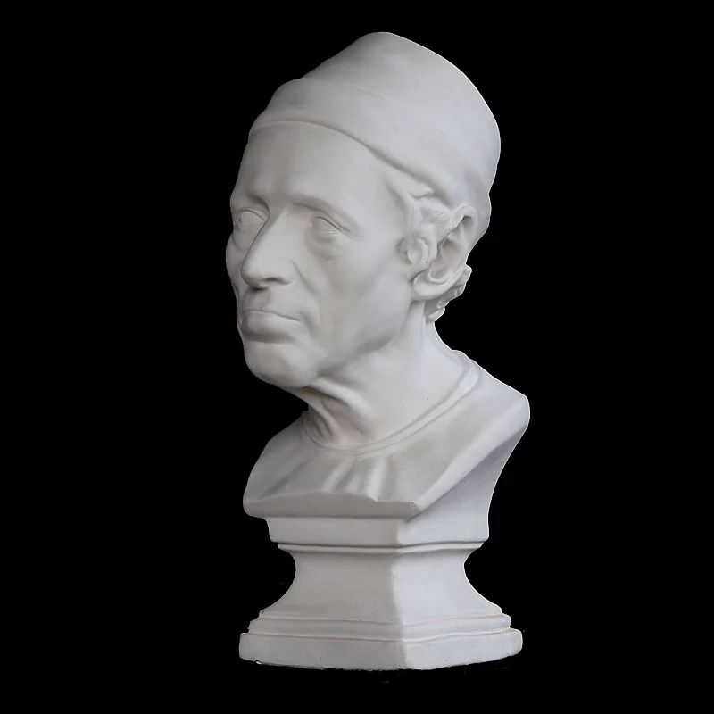 子帽男美术头像人素描雕塑摆件石用品美术戴模型石像