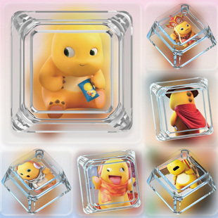 奶龙表情包个性键帽单个wooting十字轴透明机械键盘