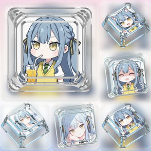 键帽单个丰川祥子表情包卡通可爱十字轴Avemujica透明方形键帽