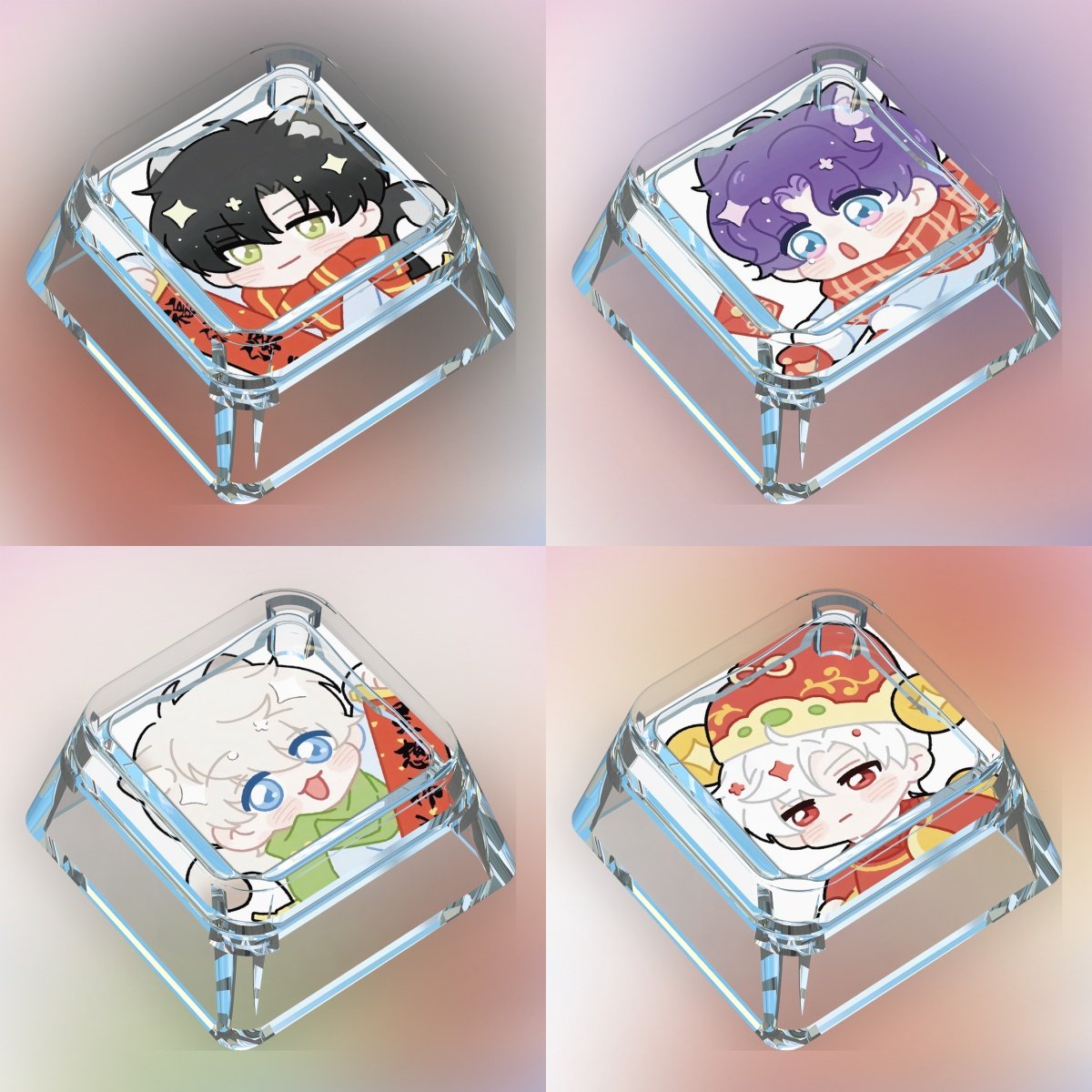 恋与星空键帽单个卡通可爱新年黎深祁煜秦彻沈星回机械键盘键帽,电脑硬件/显示器/电脑周边,键帽,淘宝优惠券,粉丝福利购,淘宝优惠卷