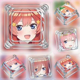 中野五月键帽单个可爱十字轴卡通动漫五等分的花嫁透明机械键盘