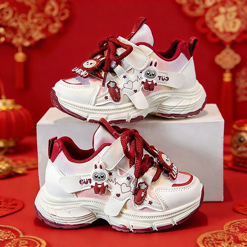 ABC defier女童鞋子拉布布新款2026春秋女孩跑步运动鞋潮牌老爹鞋