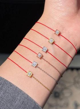 本命年金晨情侣款手绳女925银