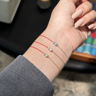 法国转运小红绳葫芦手链Pure系列半链子母圆钻好运礼物手工本命年