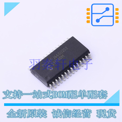 单片机(MCU/MPU/SOC) PIC24FJ64GU202-I/SO SOIC-28 MIC 全新原装