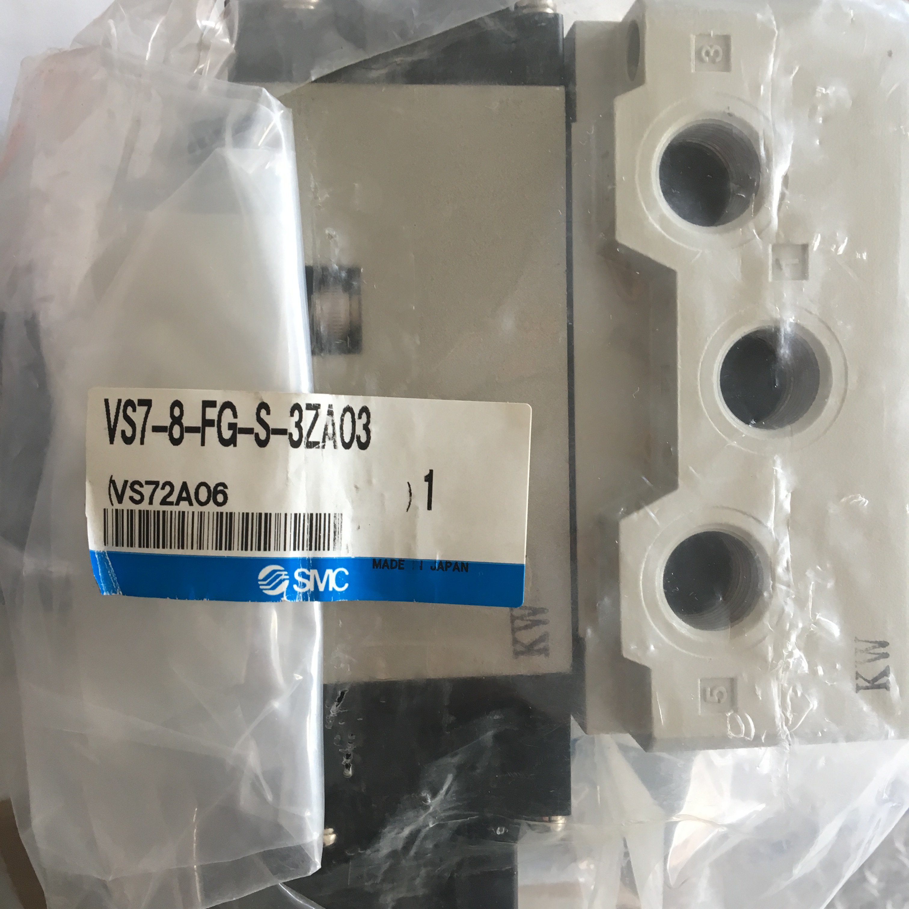日本SMC原装正品电磁阀VS7-8-FG-S-3ZA03，假一罚十、现货！