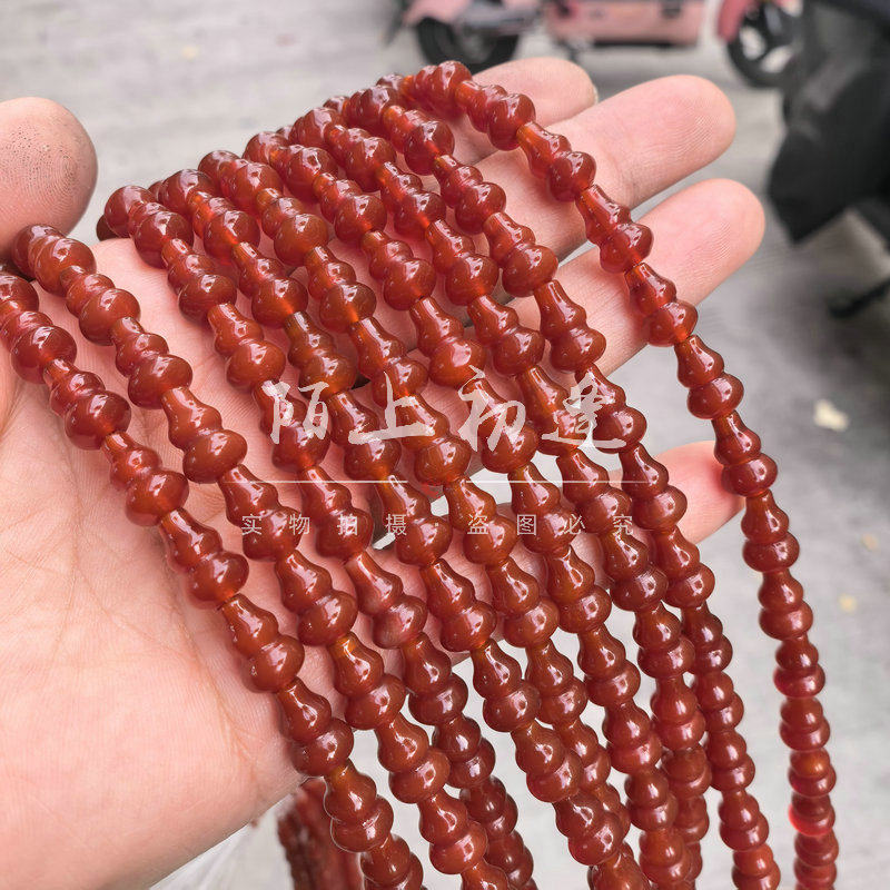 红玛瑙8*12mm葫芦形散珠桶珠 diy手链项链耳饰发簪璎珞流苏配件,饰品/流行首饰/时尚饰品新,DIY配件,淘宝优惠券,粉丝福利购,淘宝优惠卷