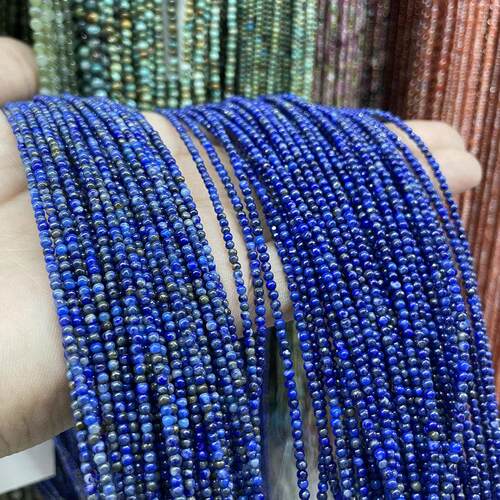 天然青金石小米珠半成品DIY手链