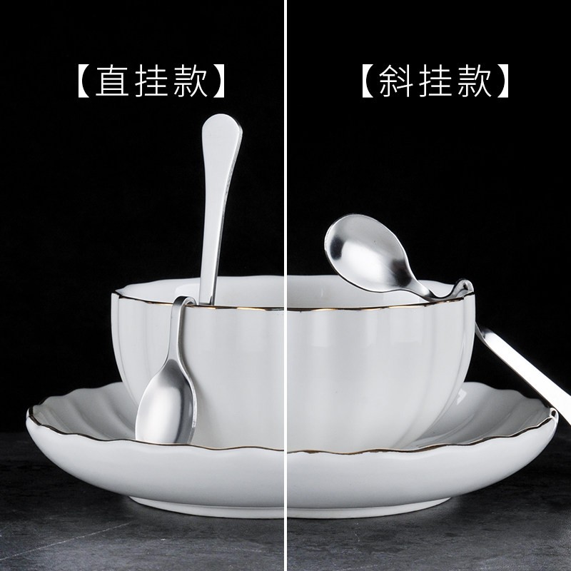 不锈钢挂杯勺咖啡勺蜂蜜勺调料勺图片