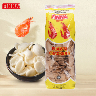 印尼FINNA菲那牌生虾片380g自己炸商用可空气炸锅儿童虾味木薯片