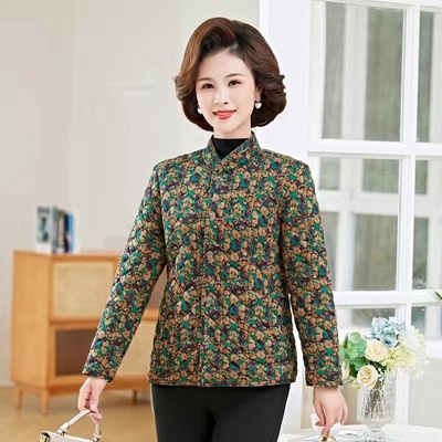 冬季奶奶加绒加厚外套棉袄女透气