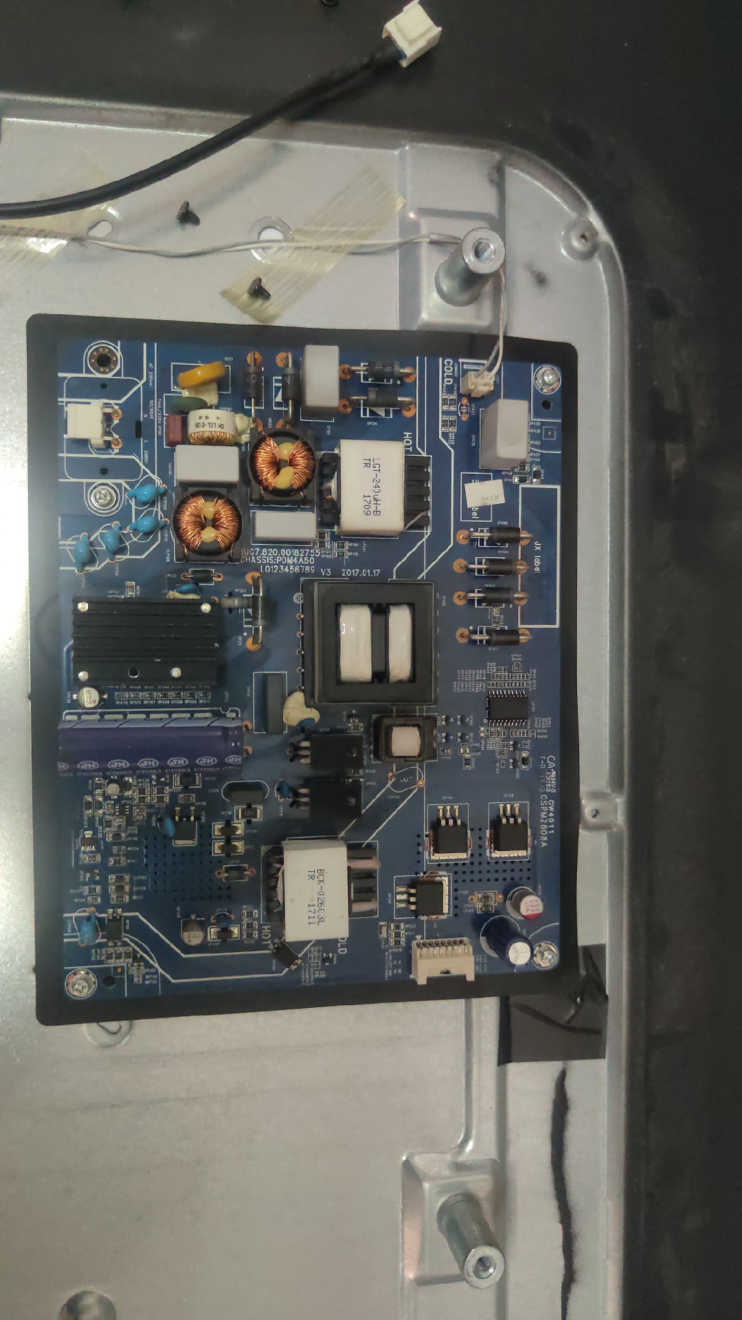 长虹55U1 55U1A 55Q5 55Z80U电源板JUC7.820.00182755 PDM4A50