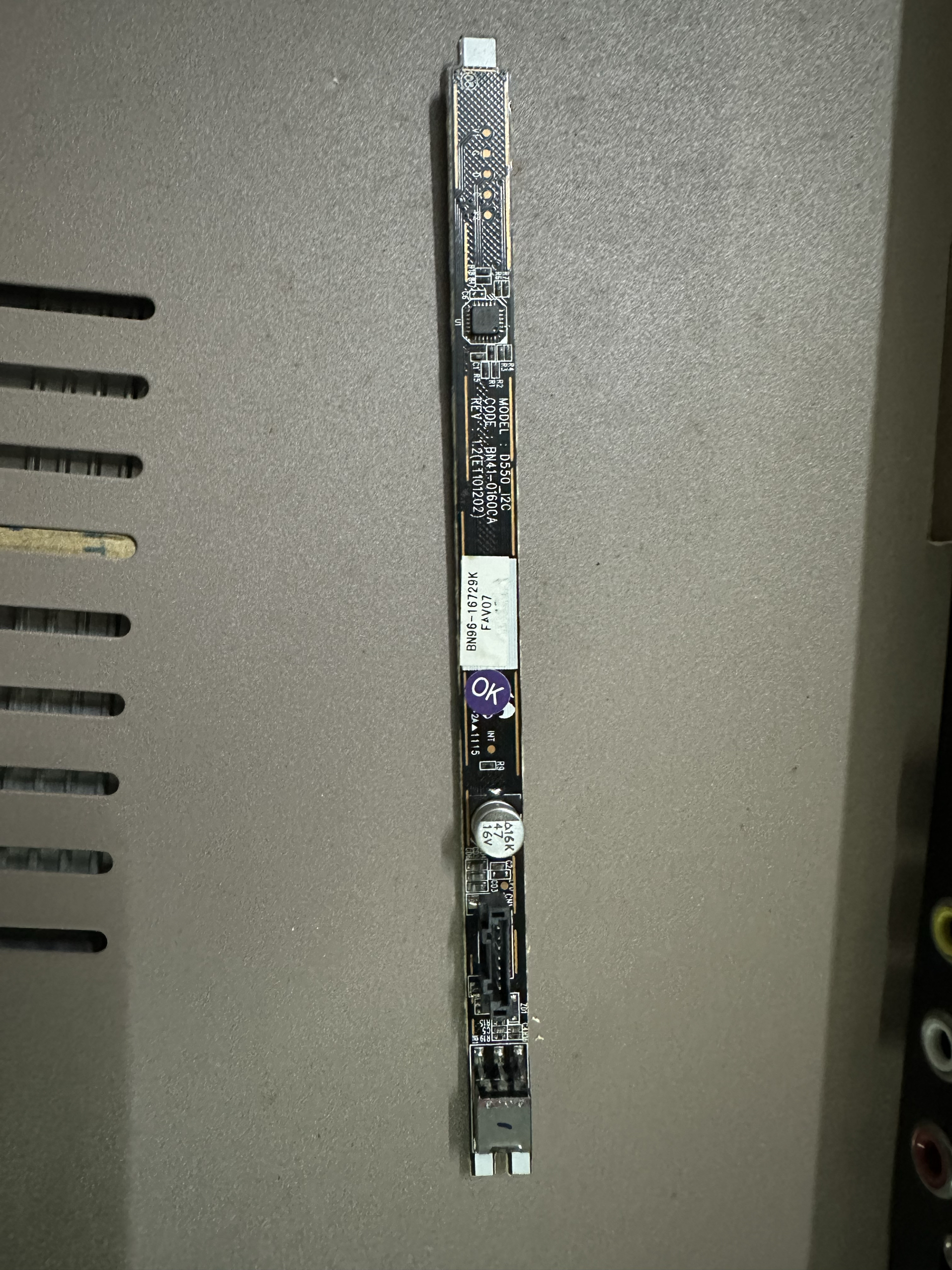 三星UA32D5000PR LA32D450G1遥控接收板 触摸按键板BN41-01600A