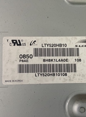索尼KDL-52V5500液晶屏 逻辑板型号FS-HBC2LV2.4 屏LTY520HB10