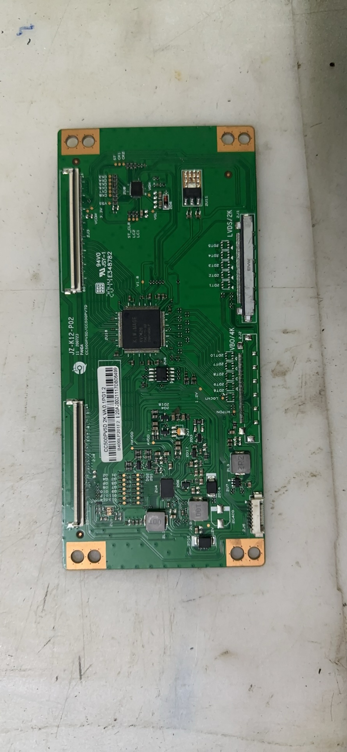 杂牌组装熊猫屏2K逻辑板LQ-K5-P04-12 JZ-K12-P02白标CC500PV5D