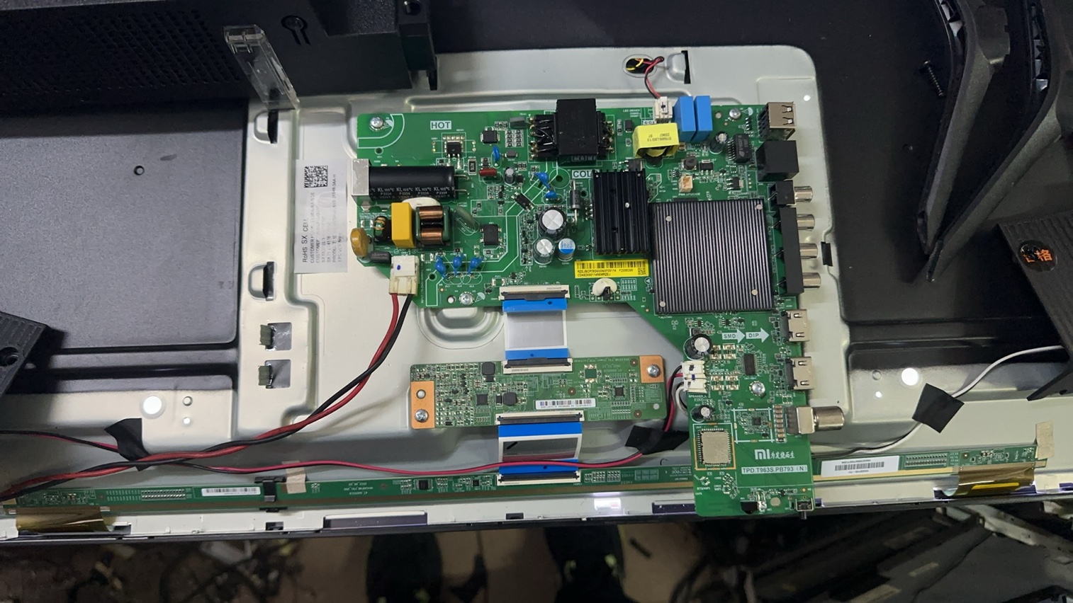 小米L43RA-RA主板TPD.T963S.PB793 配屏L43RA-RA-BOE 测好