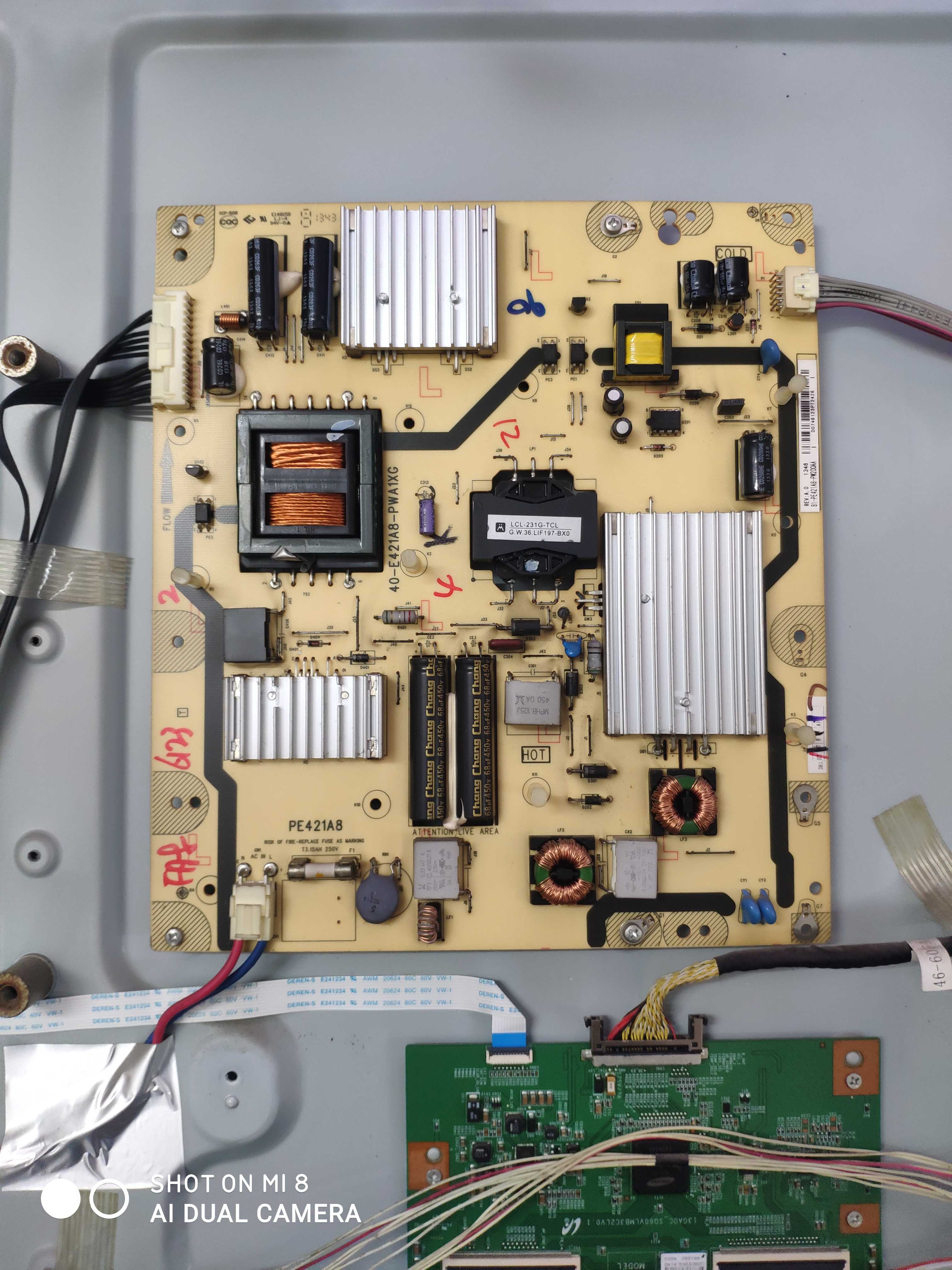 原装东芝46L1301C/08C 电源板40-E421A8-PWA1XG PE421A8 测好