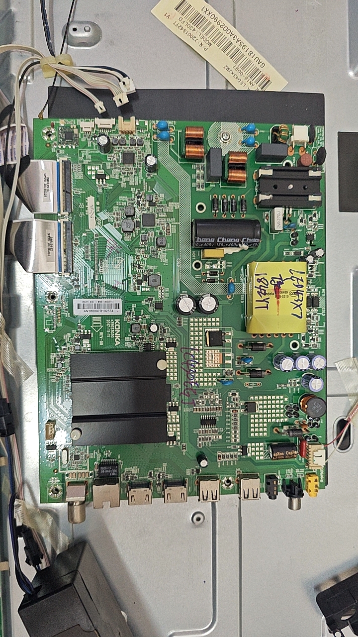 康佳LED43X7 43K7200主板35023030 配屏1646YT /1842YT LC430EGJ