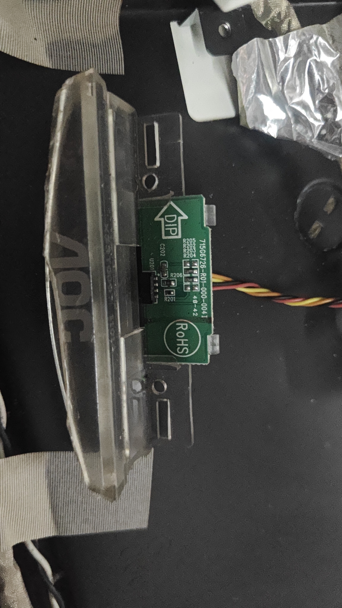 AOC T3250M遥控接收头715G6726-R01-000-004I 原装机拆机件