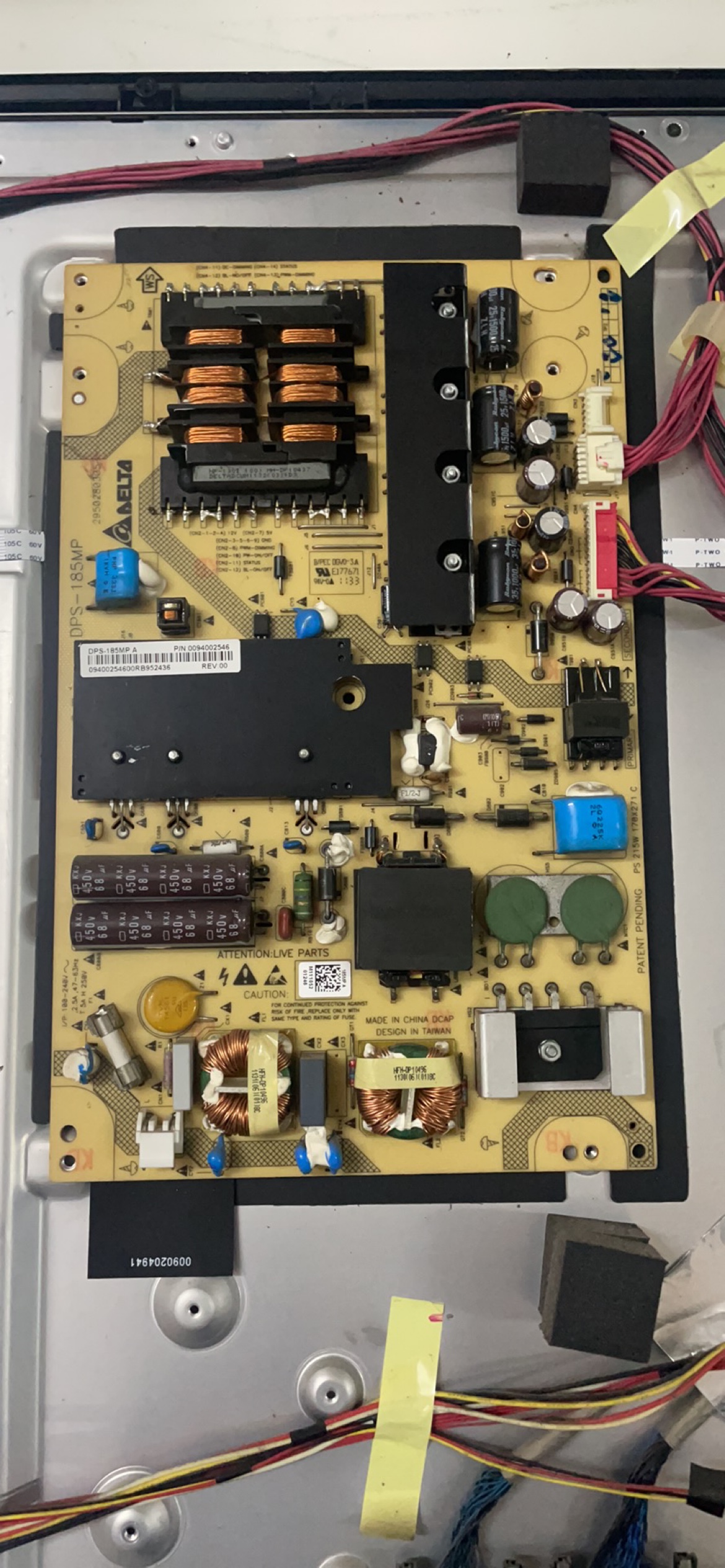 海尔LE42A300ND LE46A350K LE48A70电源板 DPS-185MP 0094002546