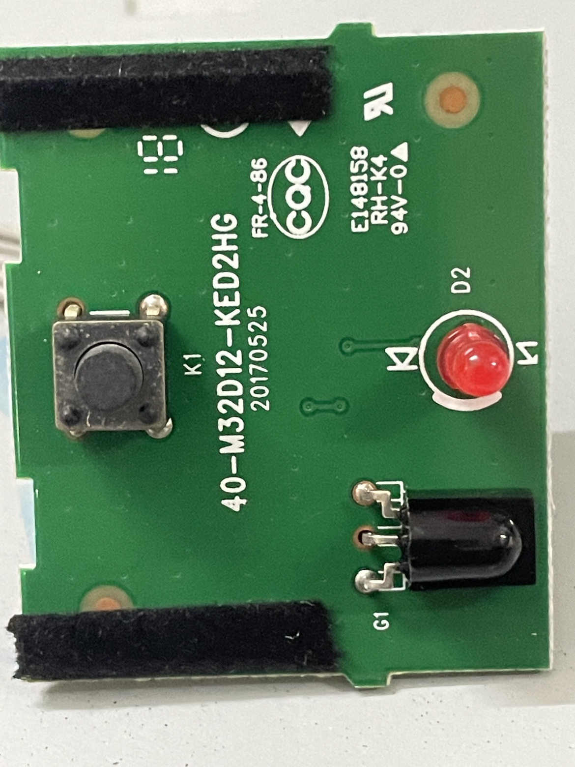 小米L55M5-AD/EC L43M5-AX 32M5-AZ接收头按键板40-M32D12-KED2HG