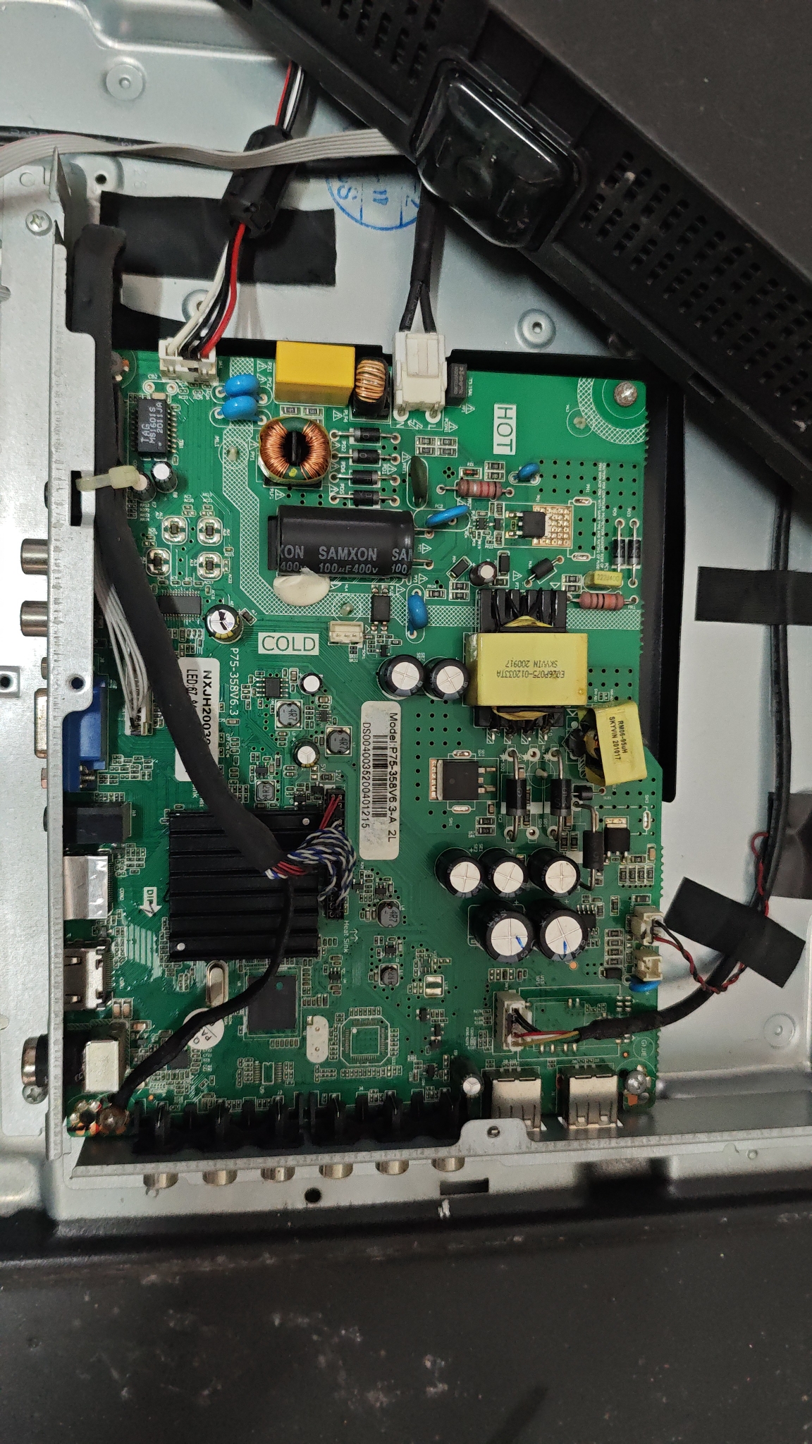 原装乐视D43PPFC22主板 P75-358V6.3 TPD.MS358.PB795屏CC430LV1D