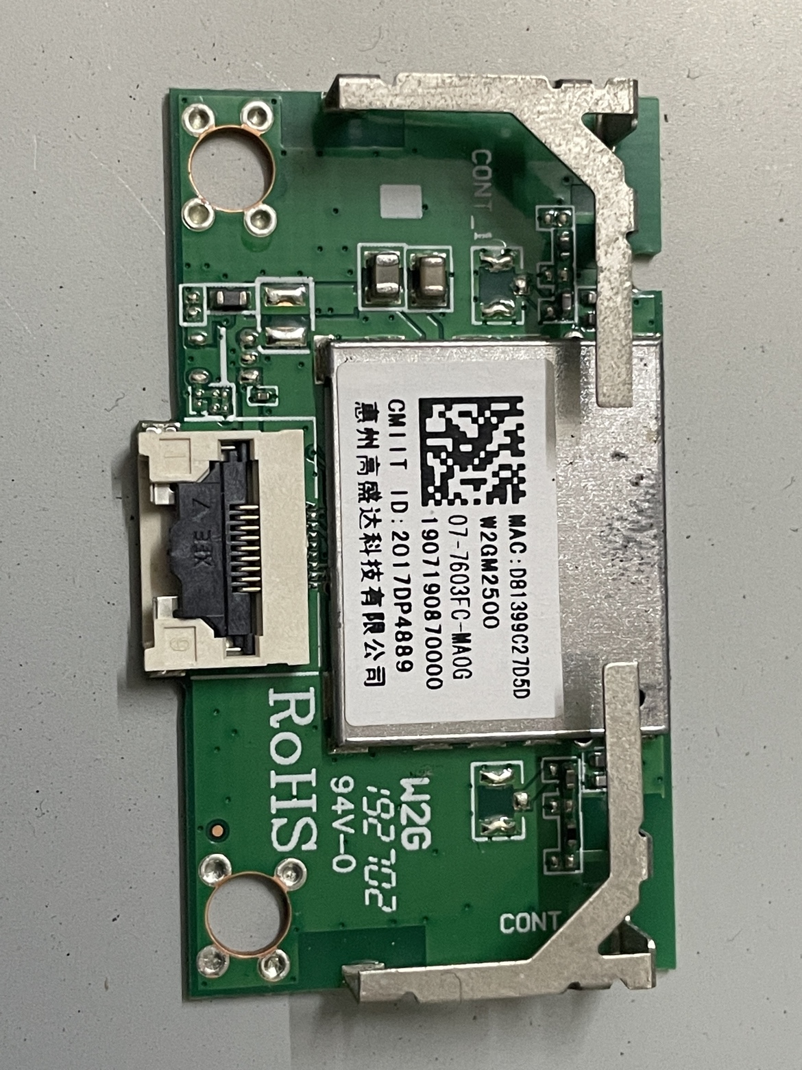 TCL D55A730U 50V2 65P5 55L2 网卡 Wifi模块07-7603FC-MA0G