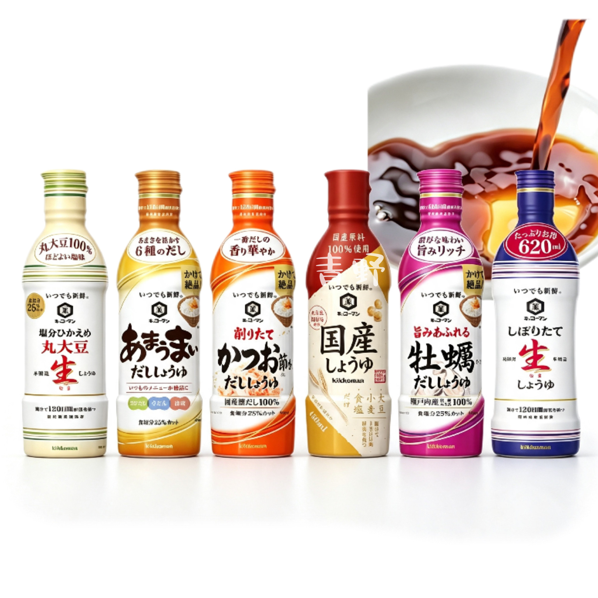 日本直邮龟甲万大豆酱油昆布高汤风味鲜香浓郁减盐拌饭炒菜调味品