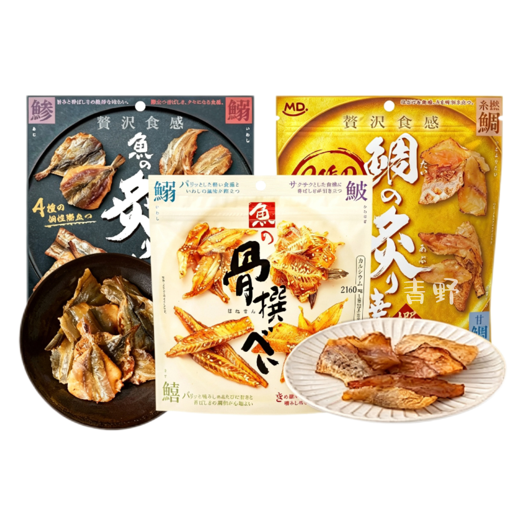 日本混合芝麻鱼骨小鱼干海鲜零食图片