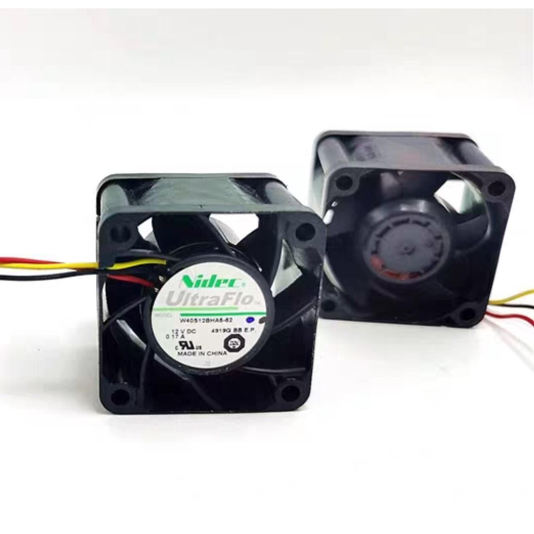 全新NIDEC W40S12BHA5-52双滚珠轴承12V0.17A 4028 4CM散热风扇