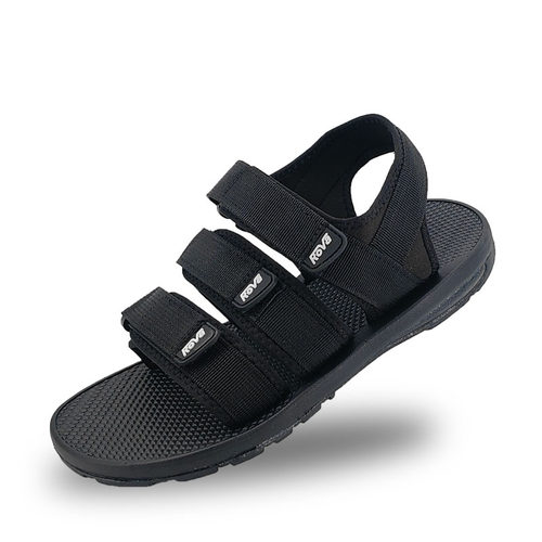 越南男士沙滩鞋 夏季涉水露趾橡胶凉鞋 可调节魔术贴布带防滑耐磨