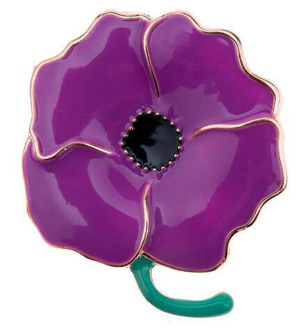 goods in stock Brooch Kate Princess violet Poppies Brooch Britain Sternum Poppy Broochin the Accessories/Fashion Jewelry, Brooch  category - from Buy2taobao.com to provide professional Taobao agent buy service