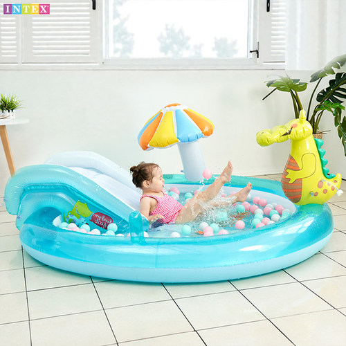充气游泳池儿童家用户外宝宝婴儿大型小孩家庭大人戏水池滑滑梯