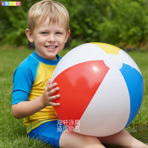 水上充气沙滩球大排球玩具球儿童