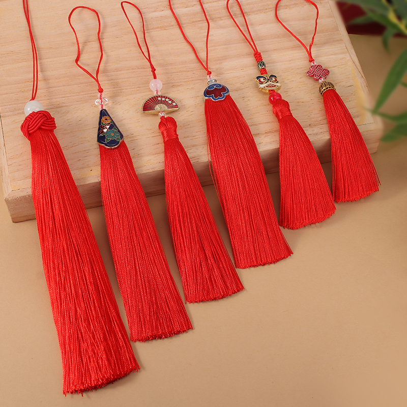 流苏中国结流苏穗子书签扇坠饰品喜糖盒包装配件材料请柬耳环吊穗