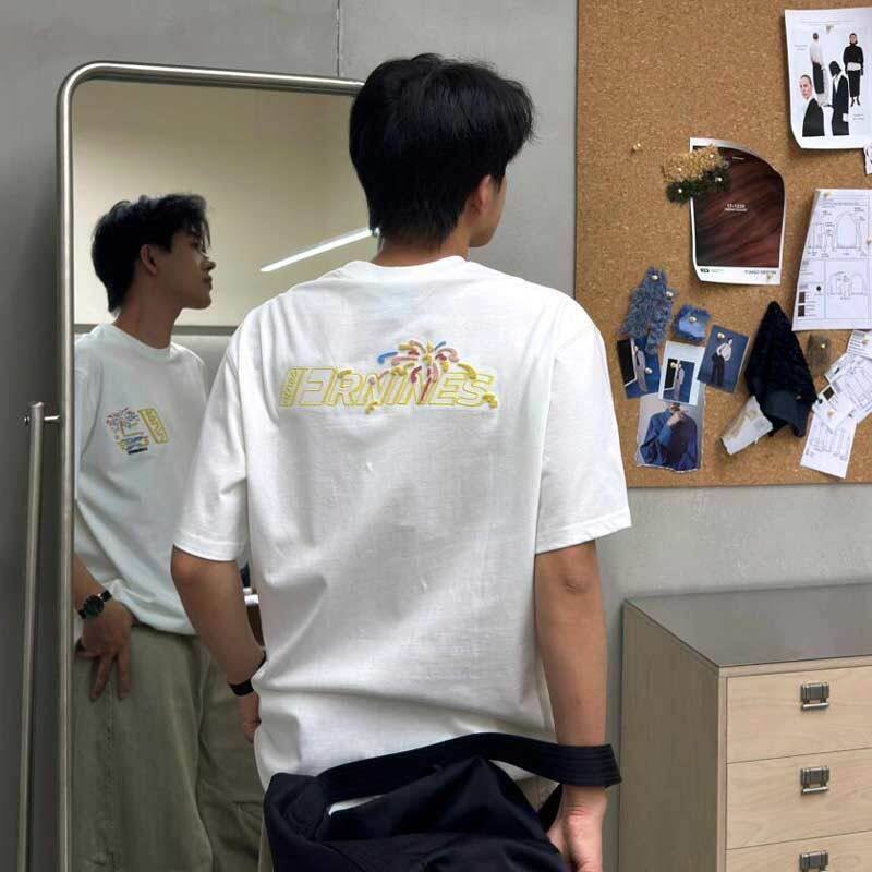 889初中t恤高中上衣宽松刺绣少女字母夏季大童学生短袖