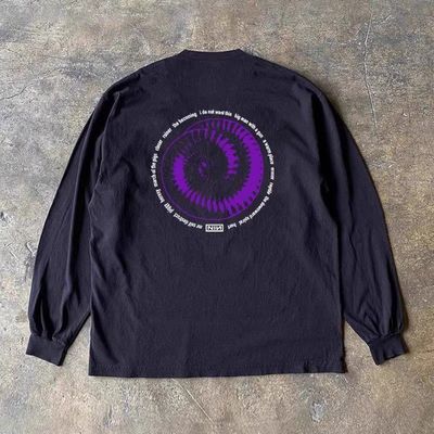 打底衫男韩版潮流打底衫 日系260G重磅长袖t恤男秋冬厚实小领口纯