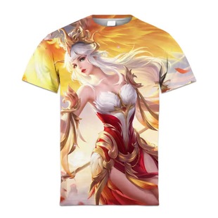 王者荣耀王昭君凤凰于飞游戏衣服男女装短袖t恤学生青少年cos上衣