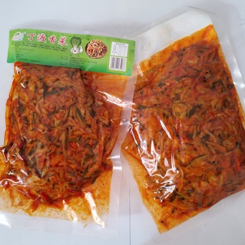 丁渡香菜350g袋装安徽皖南宣城泾县特产白菜心香辣丁渡酱菜下饭菜