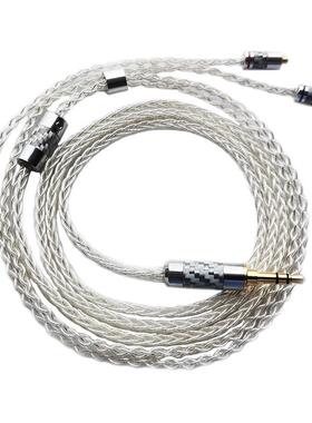 纯银耳机升级线 4.4/2.5平衡单晶银mmcx0.78se846ie80s榭兰图A2DC